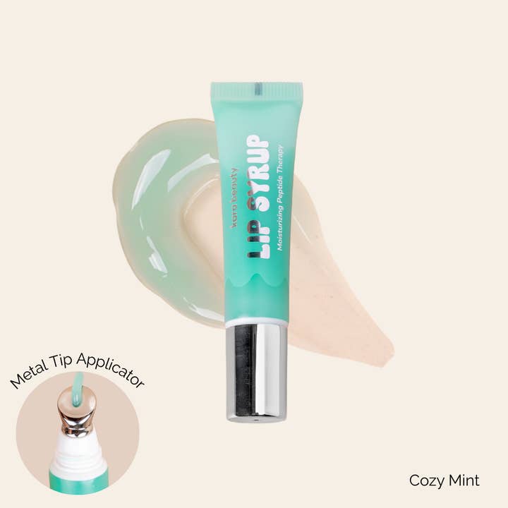 Kara Beauty - Wholesale Lip Gloss - Lip Syrup Moisturizing Peptide Therapy Lip Gloss Cozy Mint