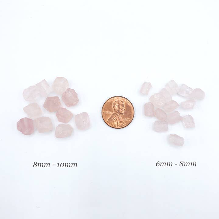 UBNY Collection - Wholesale Individual charm/pendant - Natural Rose Quartz Gemstone Beads • Birthstone for Jewelry3