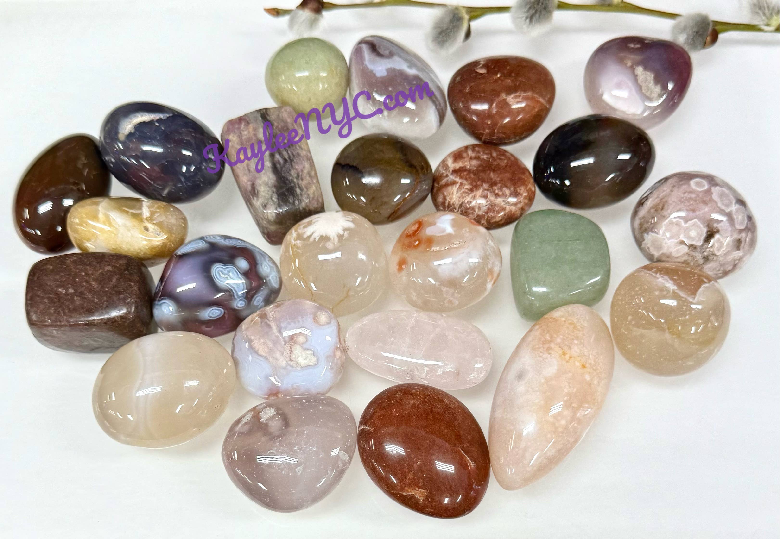 KayleeNYC - Wholesale Spiritual Stone/Crystal - wholesale 2 lbs Natural Mix Crystals Tumble healing energy0