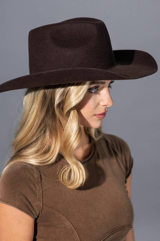 Urbanista - Wholesale Fedora - Women's - 100% Australian Wool Hard Brim Cowboy Hat-Blank 12