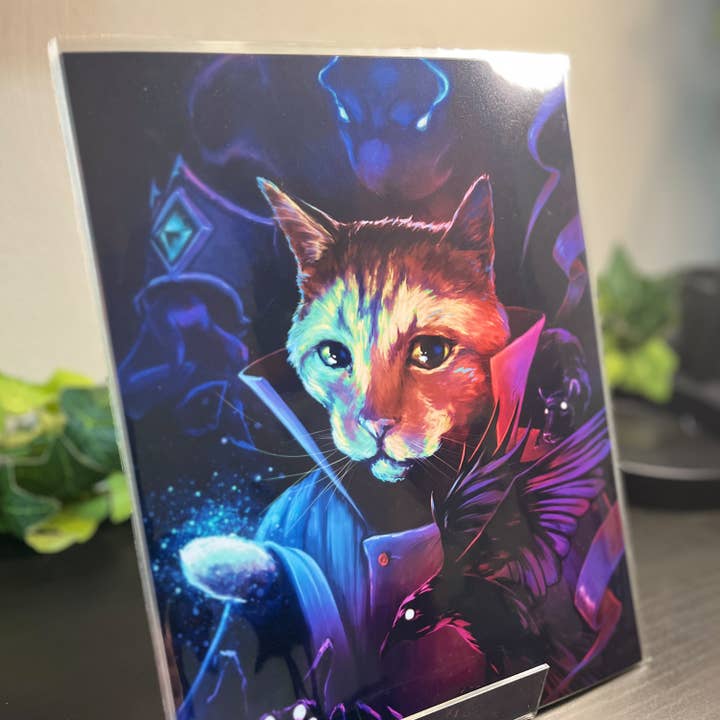 Caverns & Calicos - Wholesale Art Print - Wizard Cat Prints1