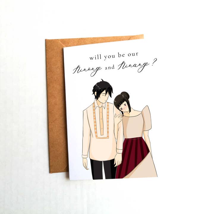 Serez-vous notre proposition philippine en tagalog Ninong et Ninang ? pour la vente par Kristine Lee Designs