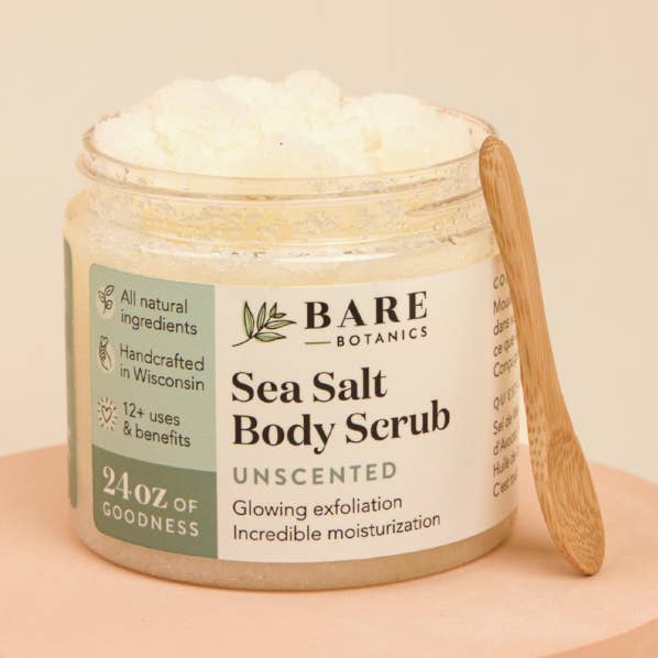 Unscented Body Scrub for wholesale by Bare Botanics