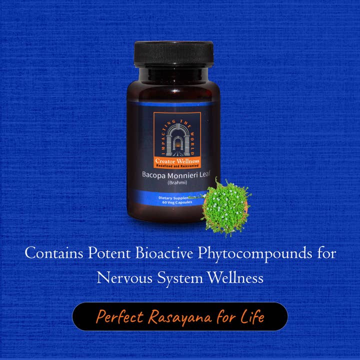 Creator Wellness - Wholesale Oral Supplement/Vitamin - Bacopa Monnieri Leaf - Brahmi | 60 Veg Capsules2