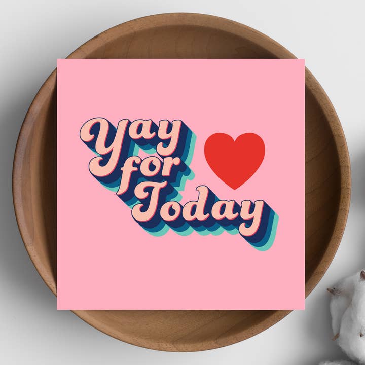 Grußkarte — Yay For Today für den Großhandel von The Home Of Smiles