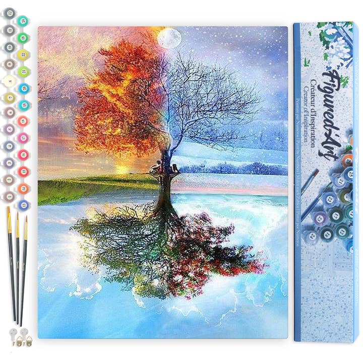 Paint by numbers - 4 Seasons Tree for wholesale by Figured'Art