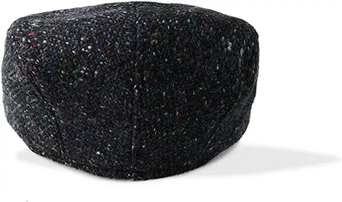 Dublin Gift Company – wholesale News boy/school boy hat – Unisex – Charcoal Donegal Wool Cap – Irish Touring Style2