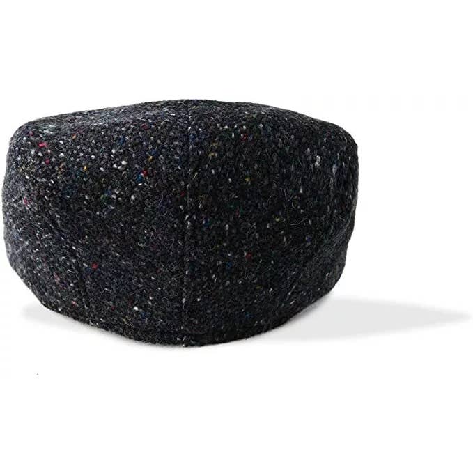 Dublin Gift Company – wholesale News boy/school boy hat – Unisex – Charcoal Donegal Wool Cap – Irish Touring Style2