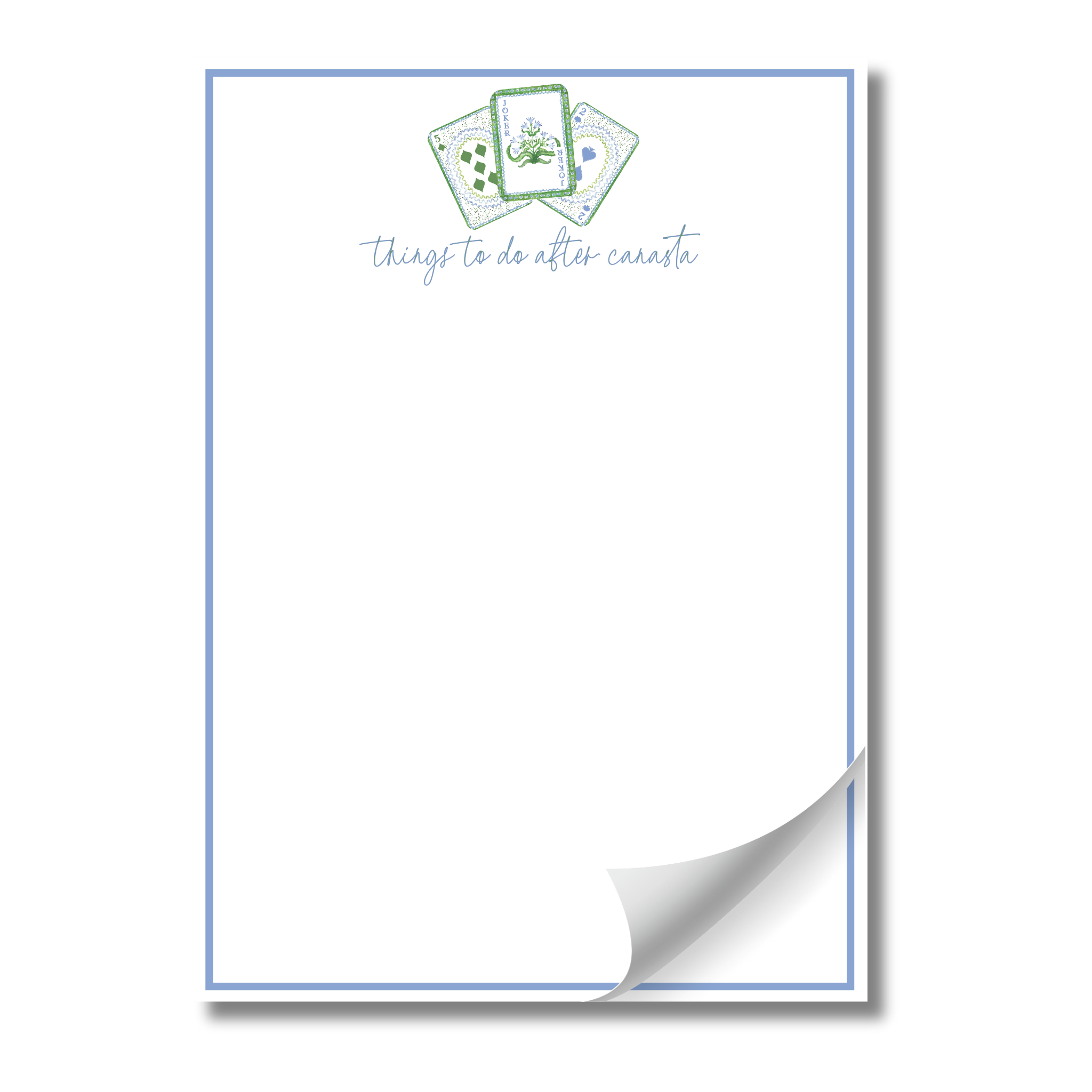 Busy Bee Gift - Wholesale Notepad - Things to do After Canasta | 5x7 Notepad| 50 sheets0