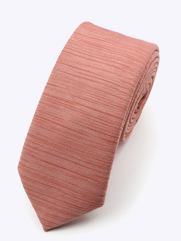 Lyserød Polyester Slips til Mænd «Augustin» for engroshandel hos Unipap's