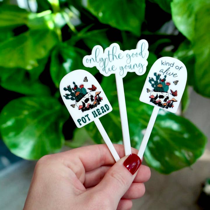 Happyink.co – Estaca de jardim/relva por atacado – Estacas engraçadas para plantas, Mini estacas para plantas, marcador de plantas Florista1