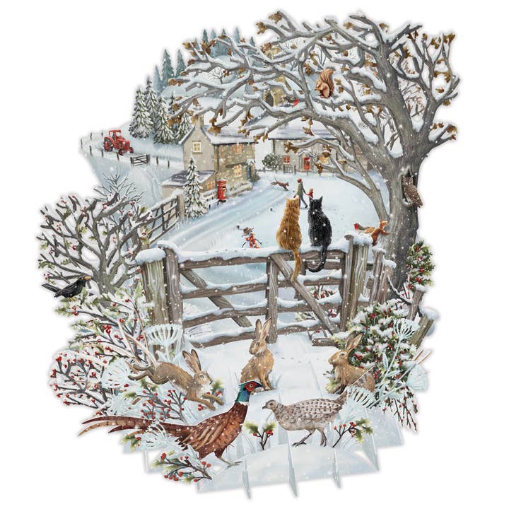 Notes & Queries, Inc. - Wholesale Christmas Card - 3D POPUP GREETING CARD LET IT SNOW0