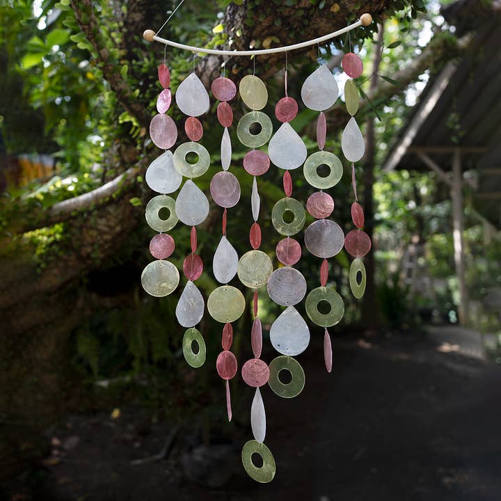 VERKAUF | Capiz-Windspiel Umgekehrter Bogen | Himmlisch für den Großhandel von Balizen by zen zen garden home