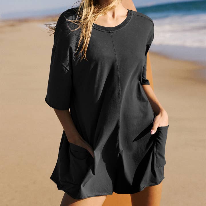 Lily Clothing - Wholesale Romper - Women's - Solid color personality backless jumpsuit3