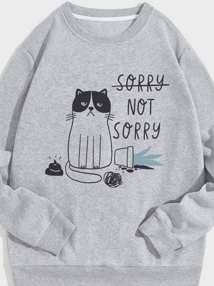 Sweatshirts graphiques SORRY NOT SORRY M8221-SW pour la vente par HARANG