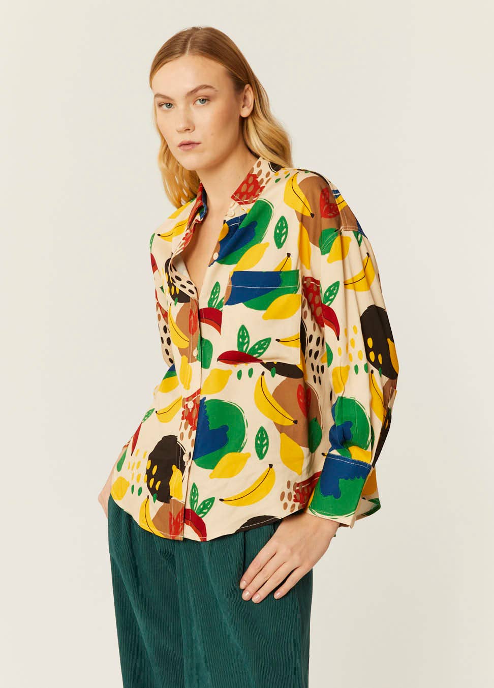 Pepaloves - Wholesale Button Down Shirt - Women's - CAMISA OVERSIZE FRUITY FALL6
