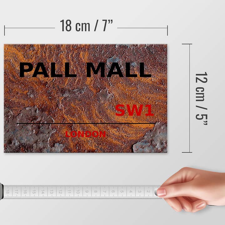 Femer - Wholesale Sign - London wooden sign 18x12cm Pall Mall SW1 wall decoration3