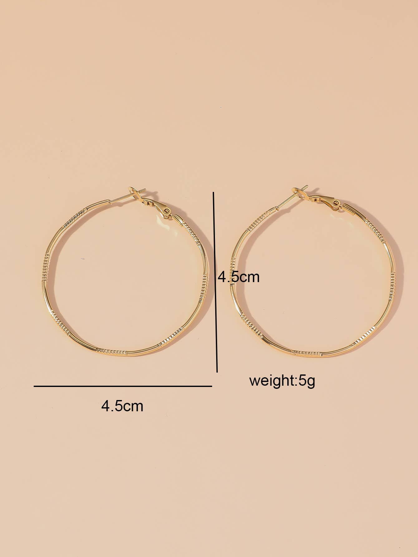 Blossom bijoux - Wholesale Hoop Earrings - 24BOA109 Stainless Steel Creole Earrings2