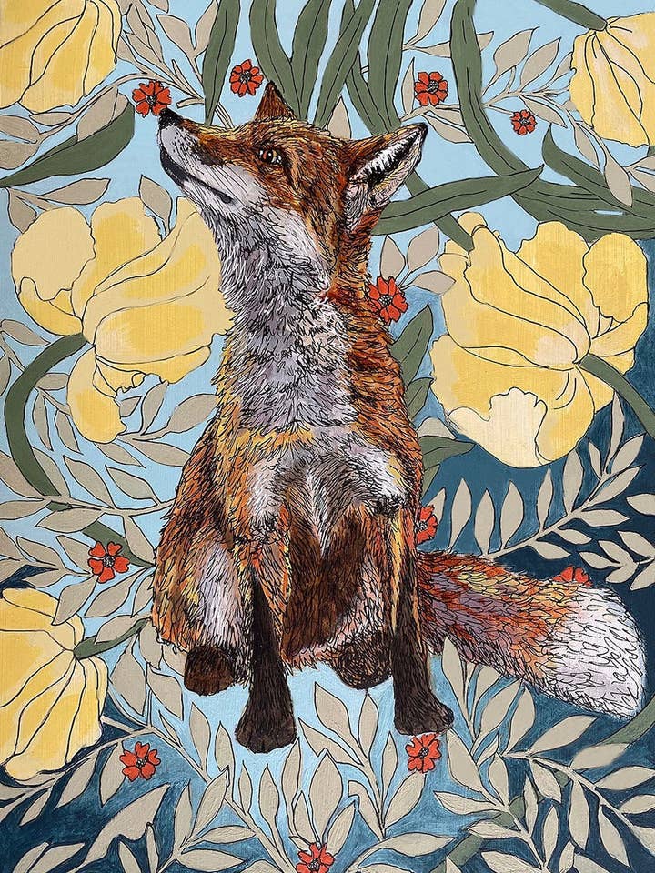 Stampa giclée Spring Fox per la vendita all'ingrosso da parte di Between the Woods and Sea