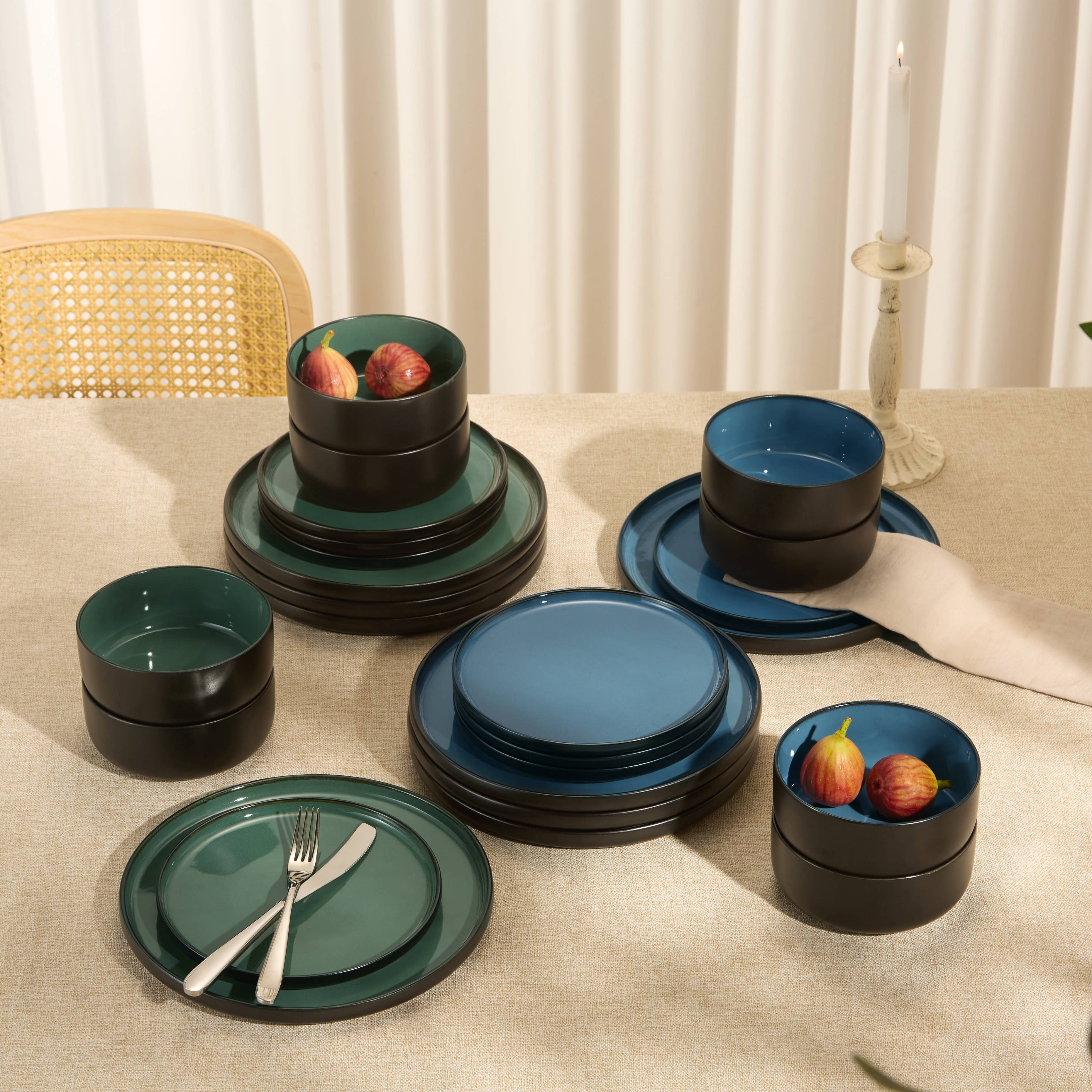 Kook - Wholesale Dinnerware Set - Kook Ceramic Dinnerware Set, 12 Piece, Somerset Collection14