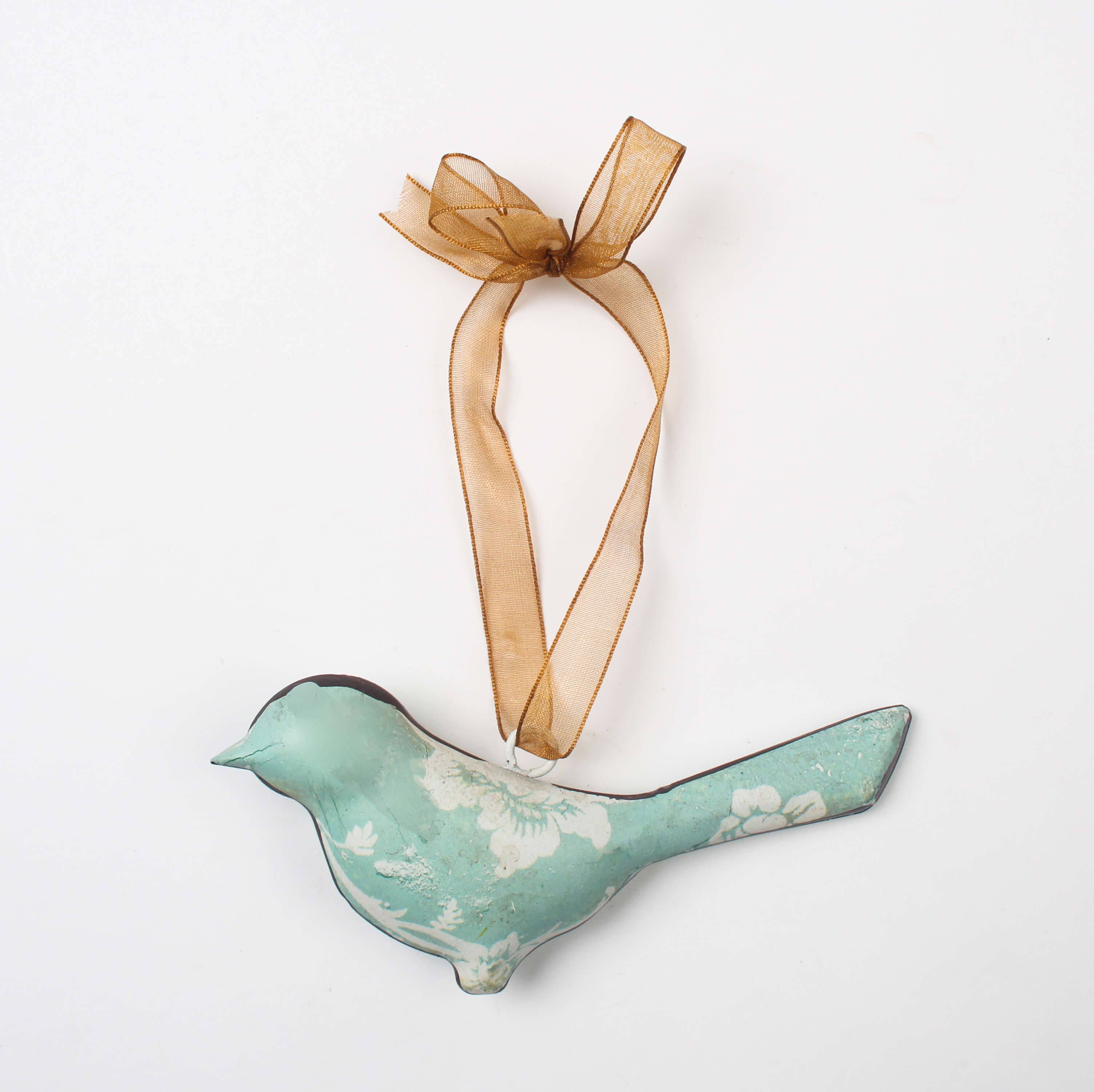 Originals International Ltd - Vente Objets de décoration - Ornement suspendu oiseau bleu en résine et métal0