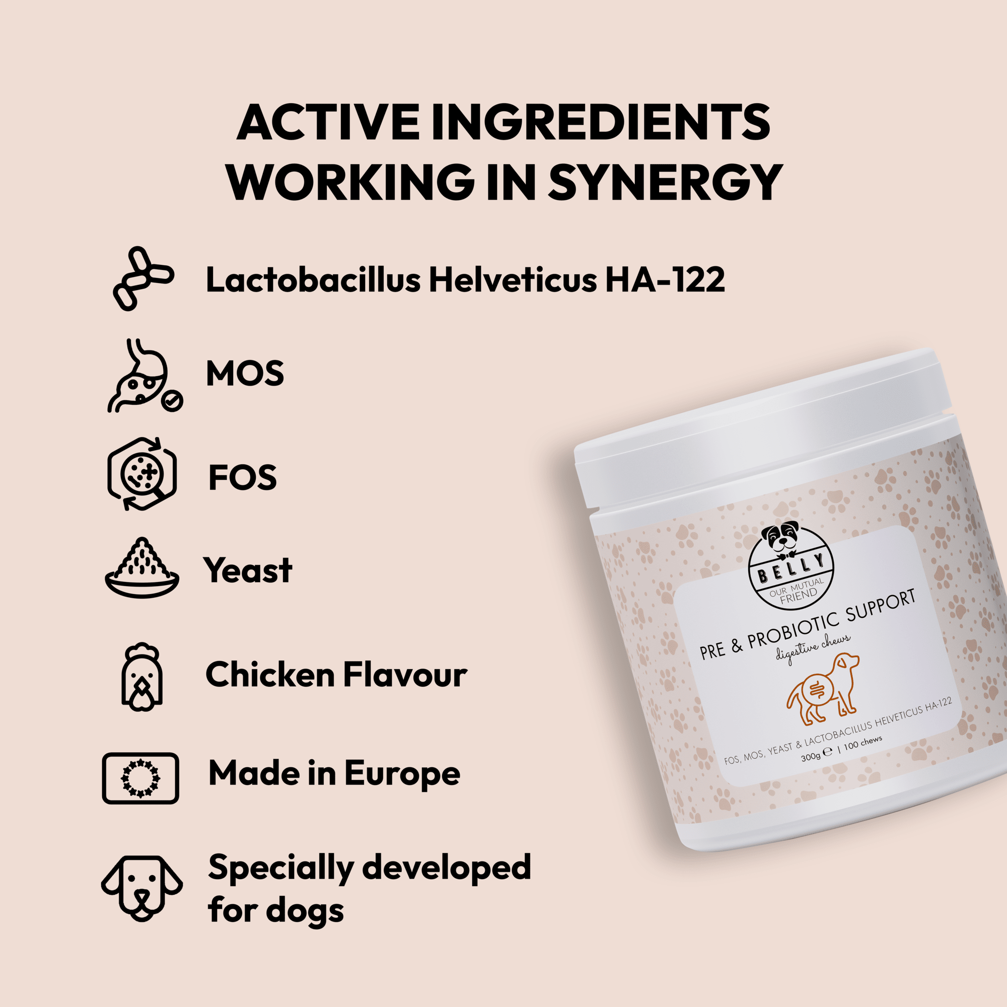 BellyDog - Wholesale Pet Supplement - Dog - Pre & Probiotic Support3