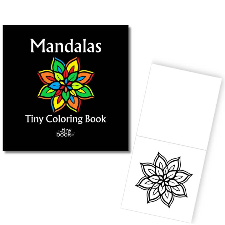 Petit livre de coloriage Mandalas pour la vente par The Tiny Book Co. ™