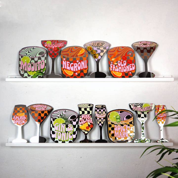 Printed Weird - Wholesale Wall Mirror - Make Mine Spicy Margarita Cocktail Mirror
