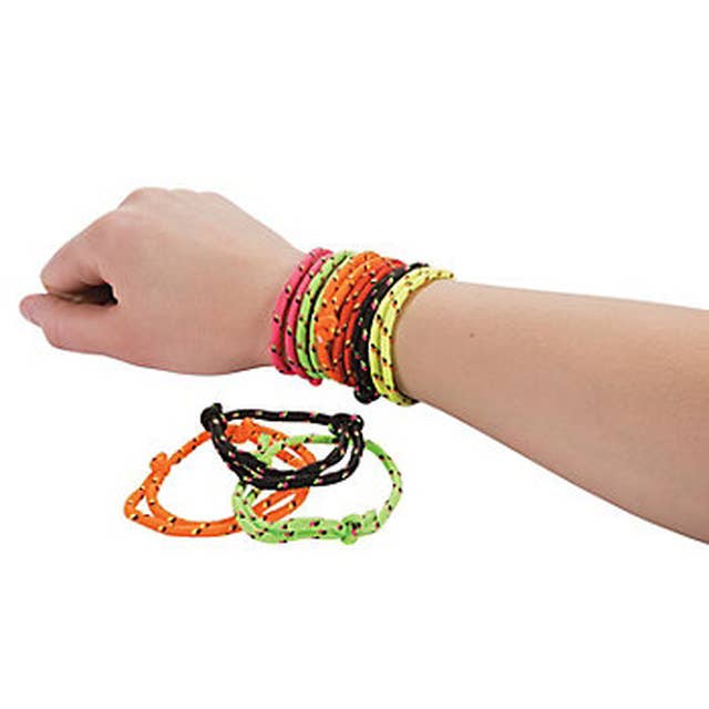 Private Island Party - Wholesale Woven/Braided Bracelet - 12 PACK Braided Bracelets Friendship Rope Bracelets Bulk