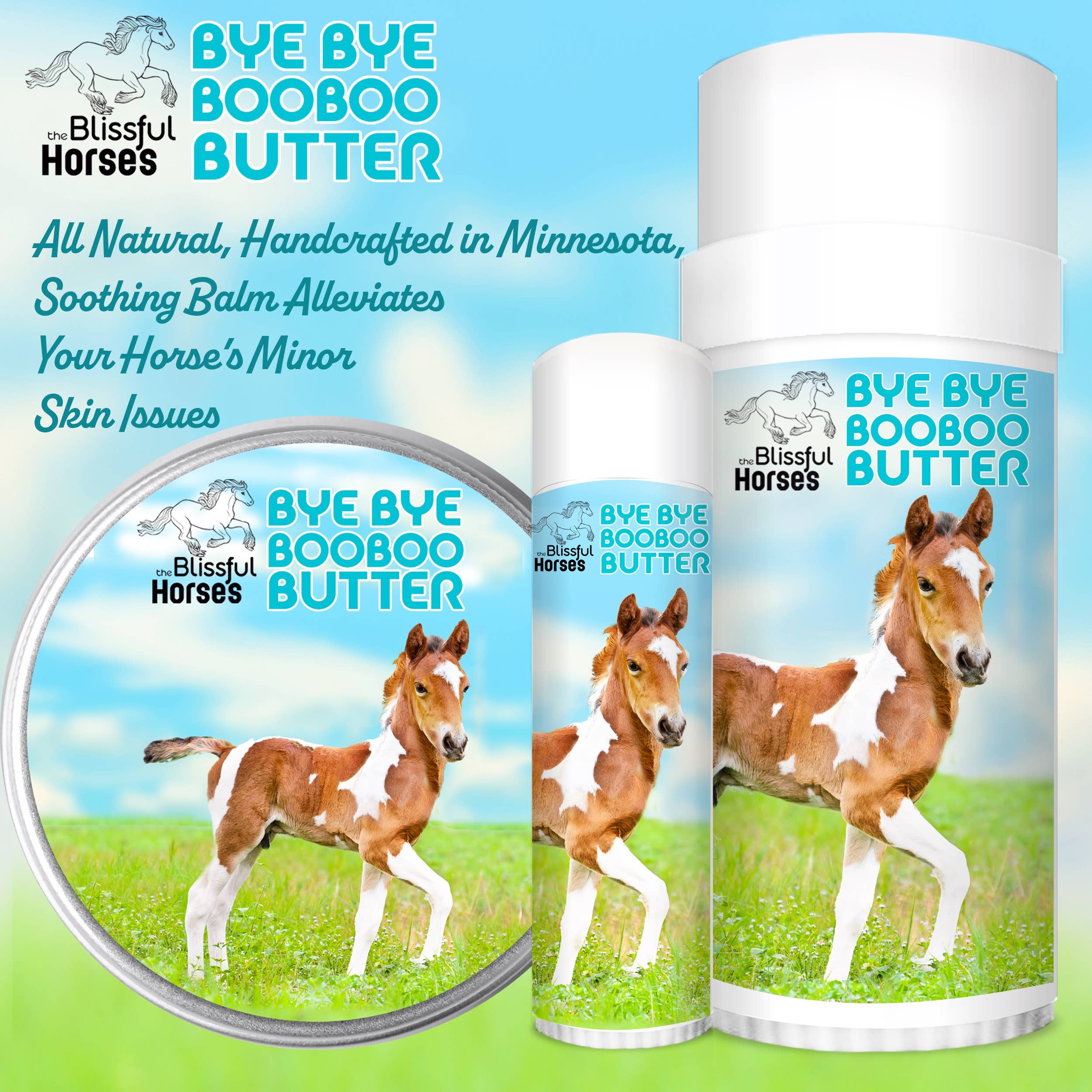 The Blissful Dog - Wholesale Pet Balm - Dog - The Blissful Horses Boo Boo Butter in Tins & Tubes9