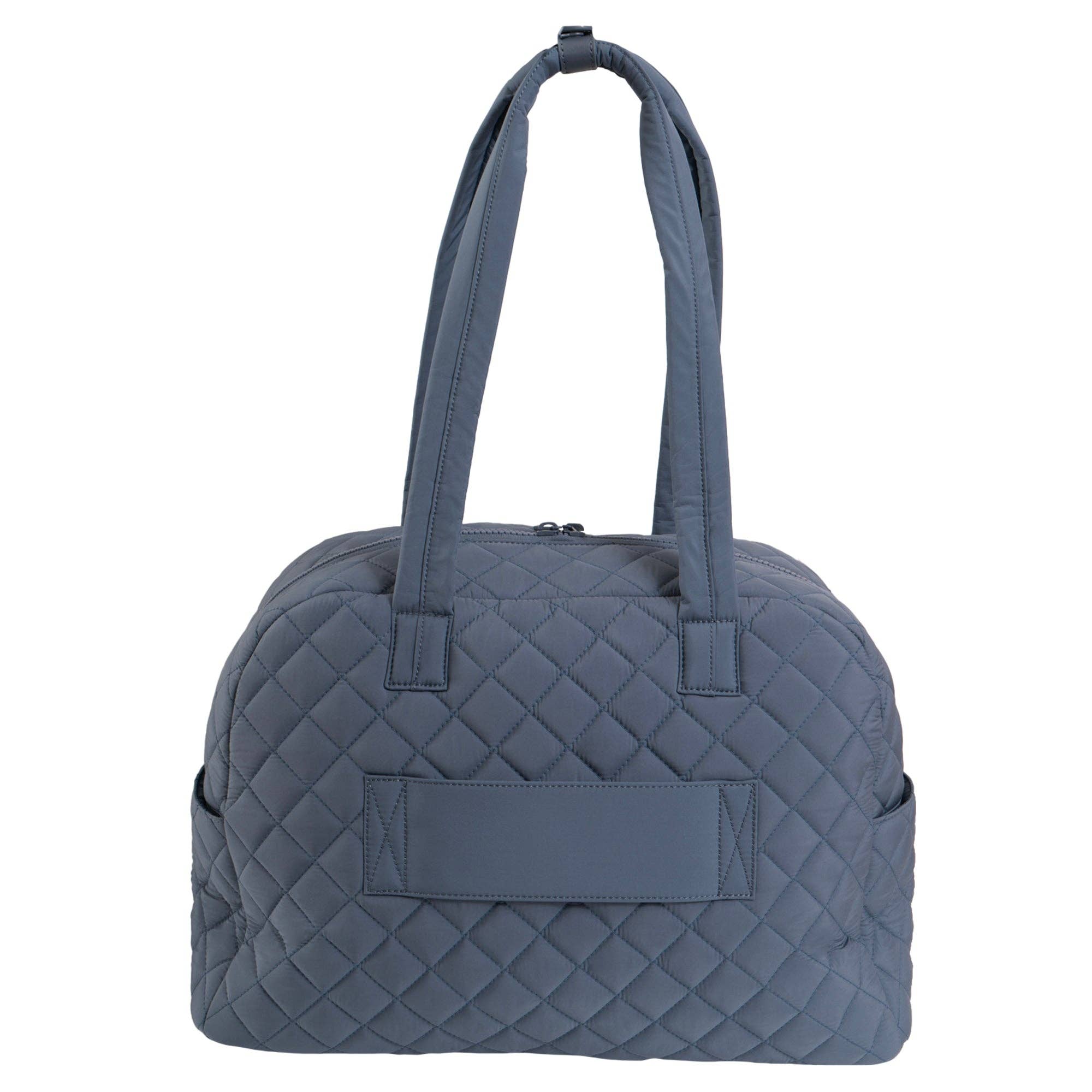 Magid - Wholesale Weekender Bag - Women's - Ellen Tracy 20 Inch Diamond Nylon Quilted Travel Duffel4