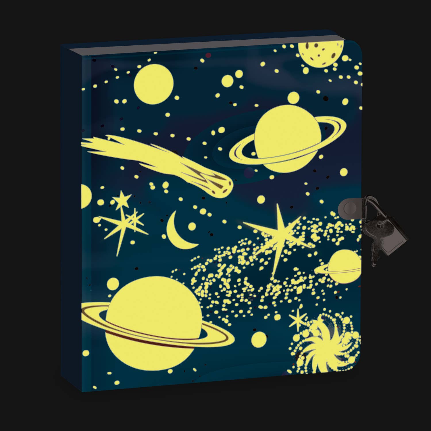 Just Imagine Toys - Wholesale Journal/Diary - Kids - Peaceable Kingdom - Lock & Key Diary - Deep Space2