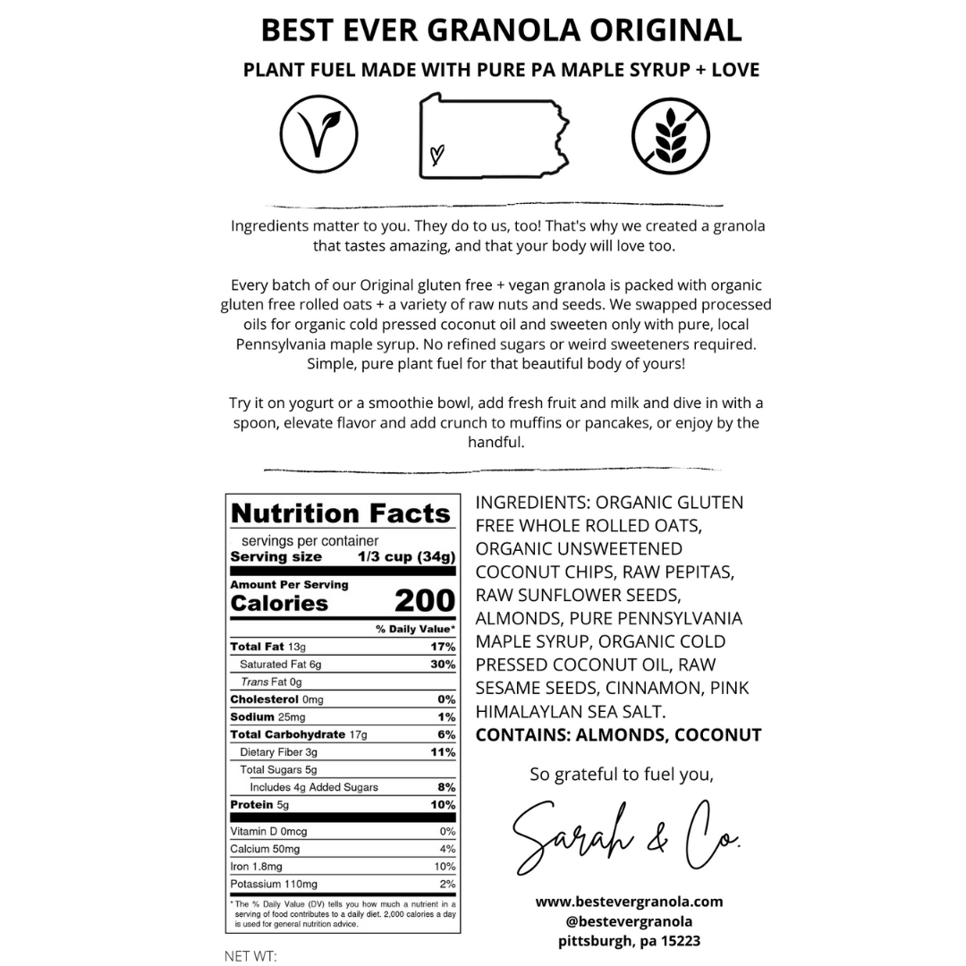 Best Ever Granola – Großhandel Granola – Bestes Granola, Original — 170 ml3