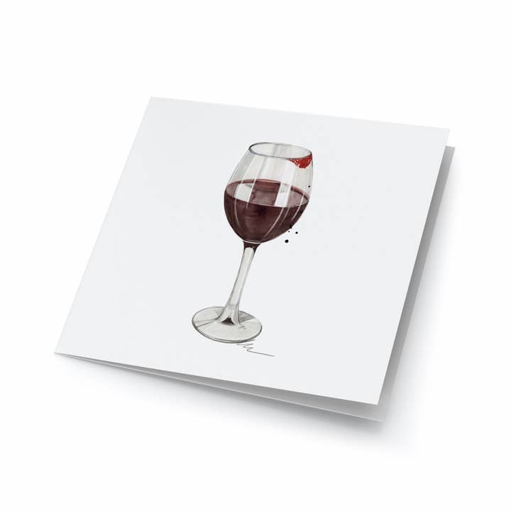Large Art Cards - Wineglass for wholesale by Emmeselle