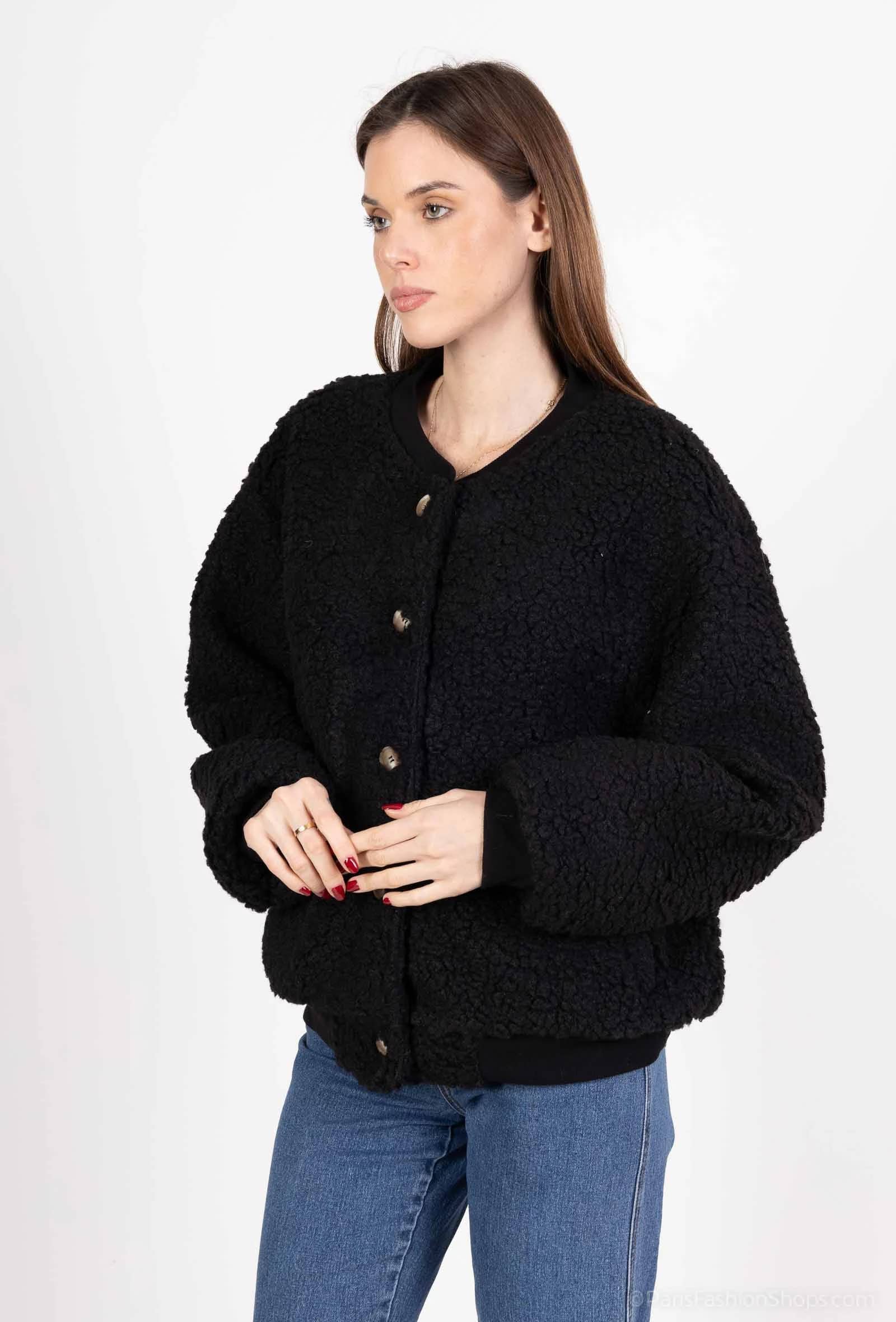 Pépouz' Paris - Wholesale Bomberjack - Dames - Oversized bomberjack in boucle PV252817