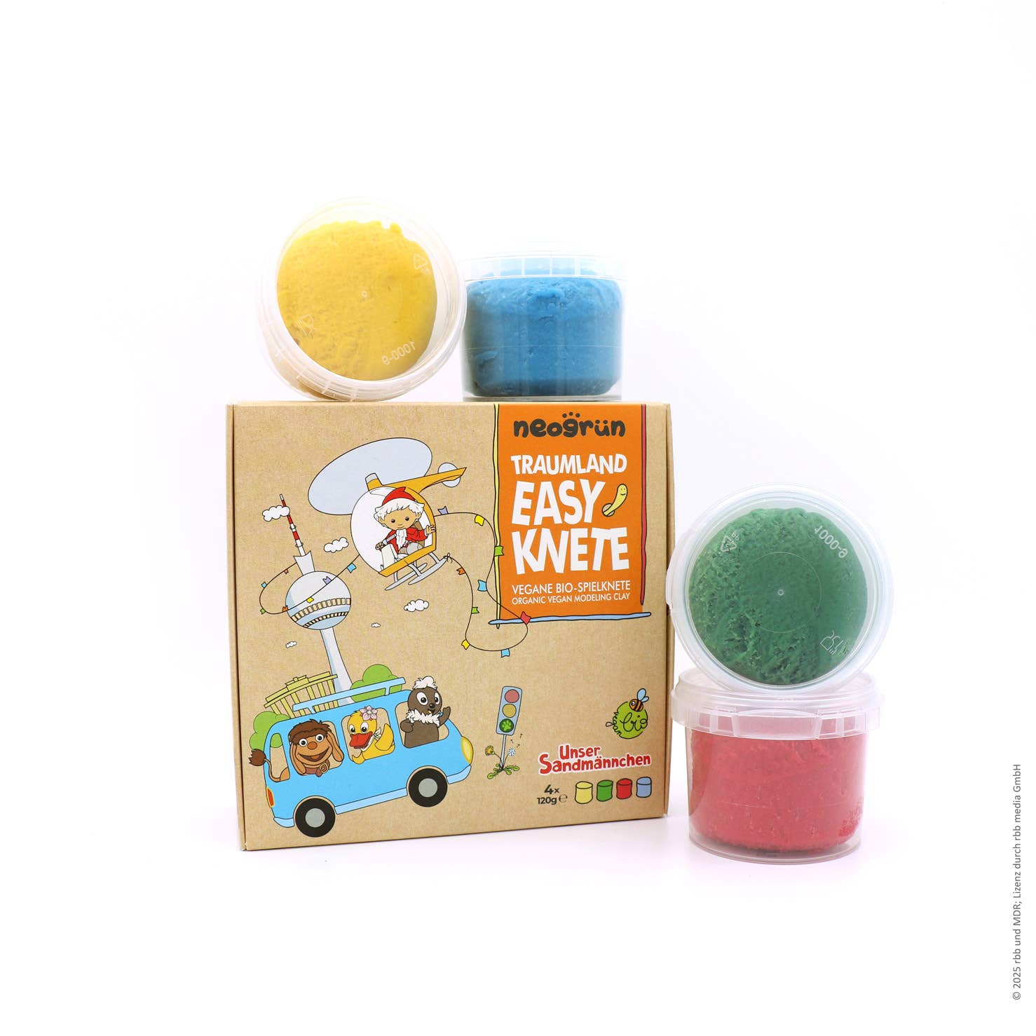 NEOGRÜN - Wholesale Putty/slijm - Kinderen - Dreamland Easy Clay 4-pack - Sandman editie1