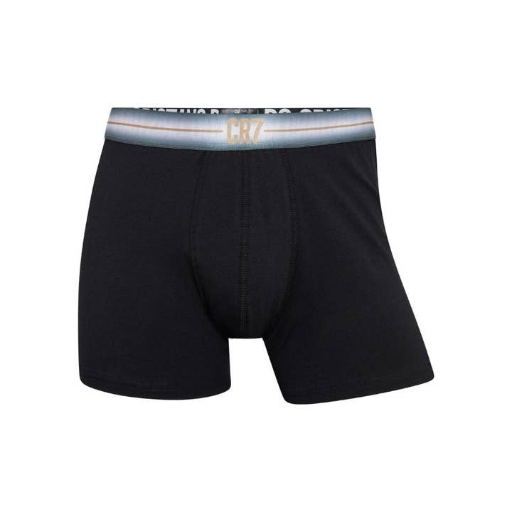 CR7 Underwear - Venta al por mayor Ropa interior - Hombre - Ropa interior Boxers CR7 para hombre en algodón orgánico, paquete de 3 unidades, surtida, elástica CR7 en dorado