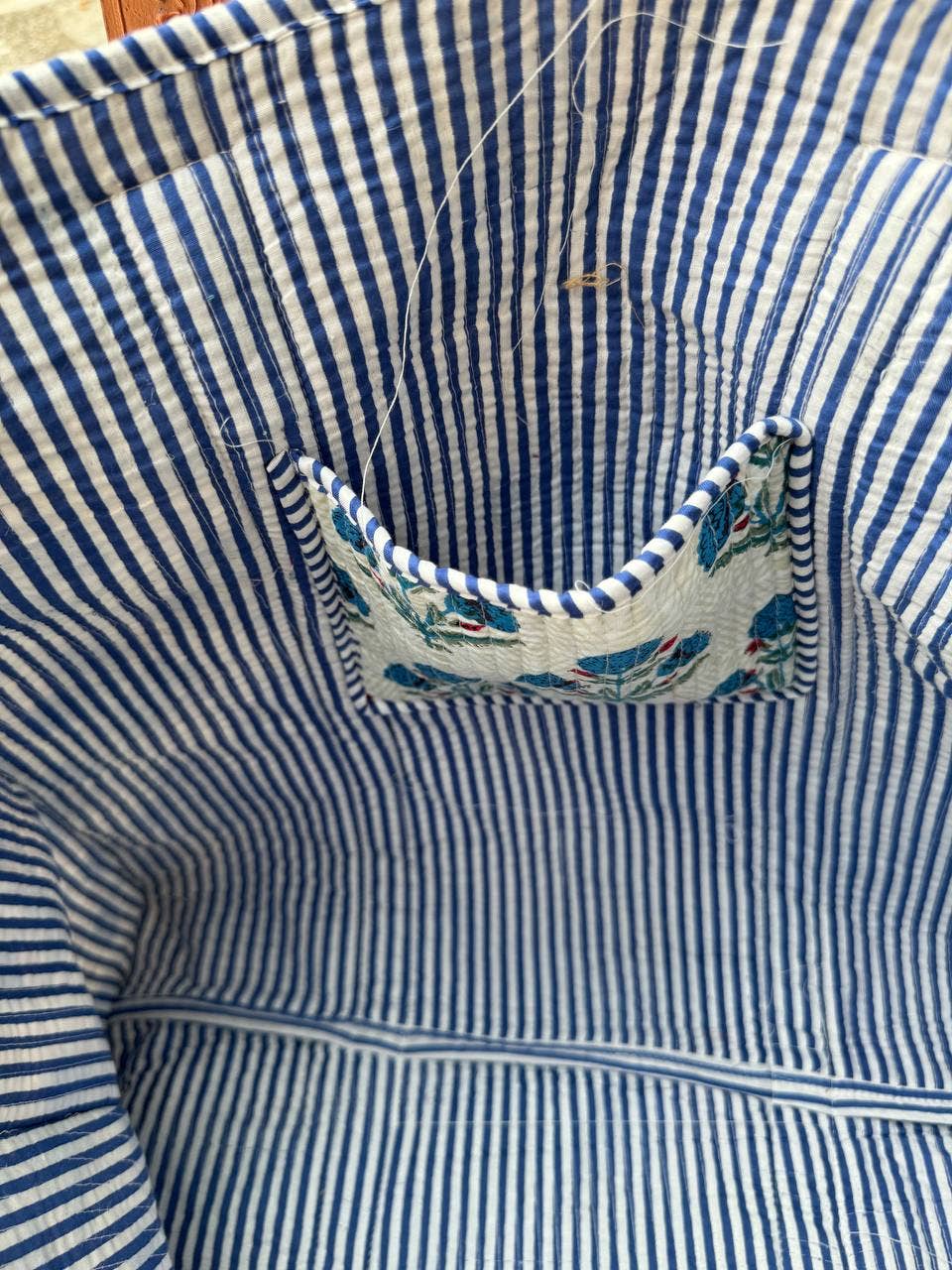 Bhawana Handicrafts - Wholesale Tote Bag - Women's - White Cotton Quilted Bag Market Bag Block Printed Travel Bag5