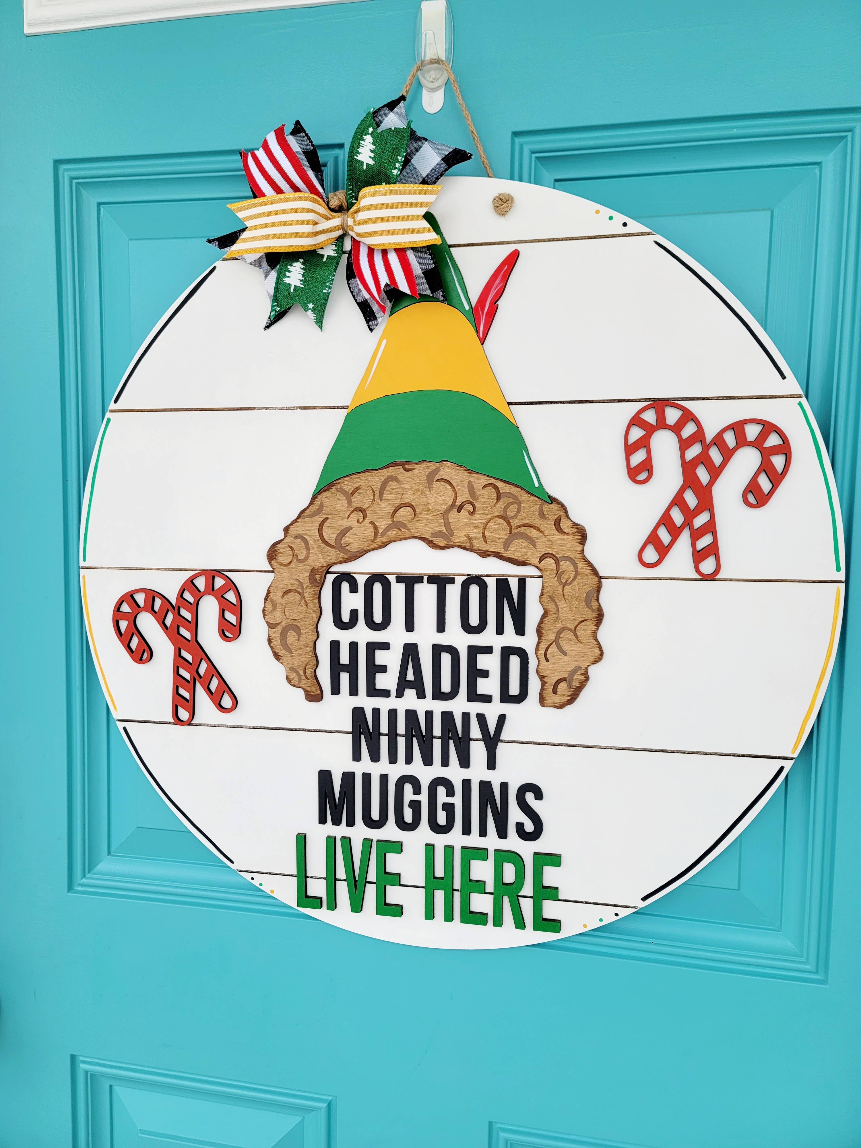 Teal Moon Creations - Wholesale DIY Craft Kit - DIY Cotton Headed Ninny Muggins Door Hanger2
