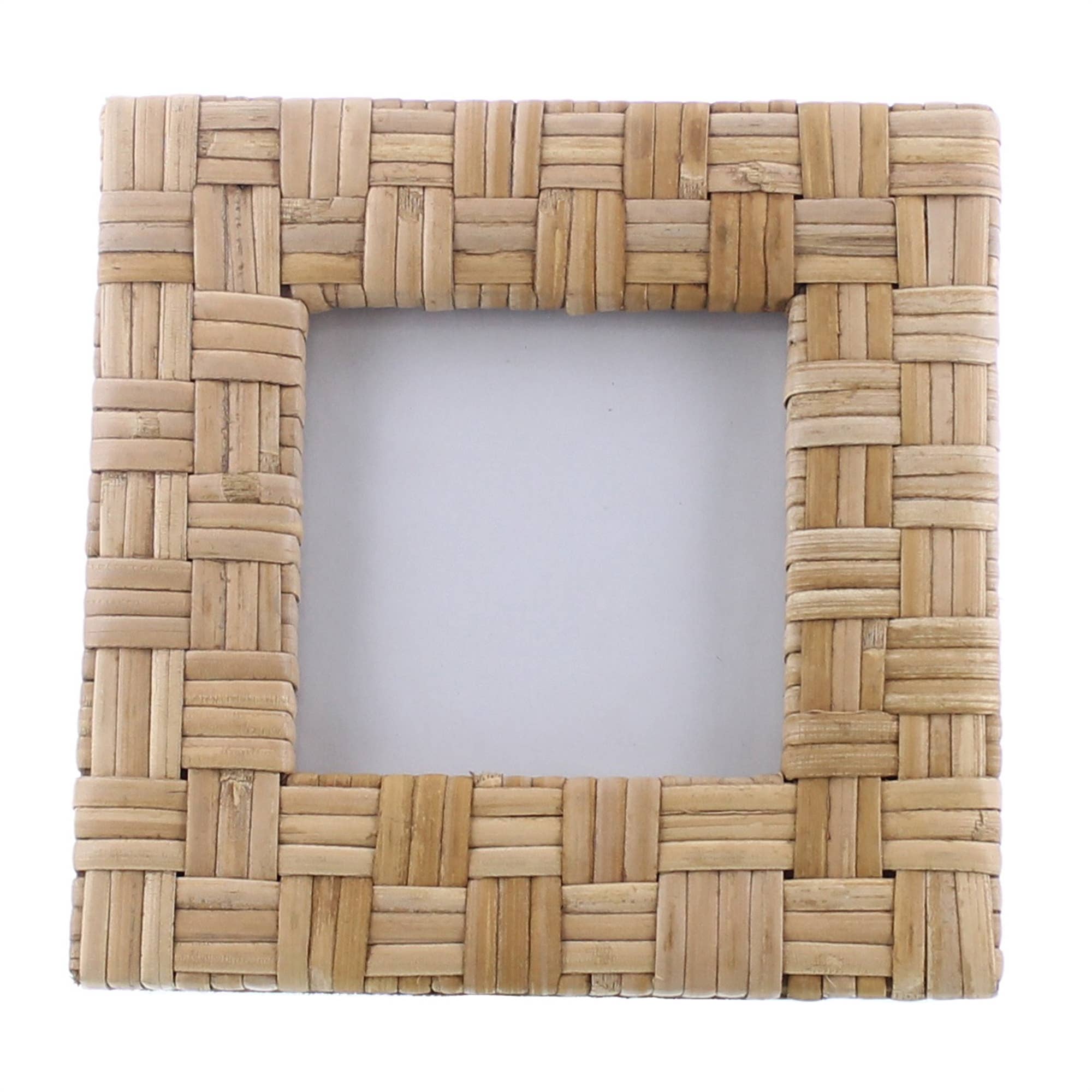 HomArt – wholesale Picture frame – Cayman Frame, Rattan - 4x4 - Natural1