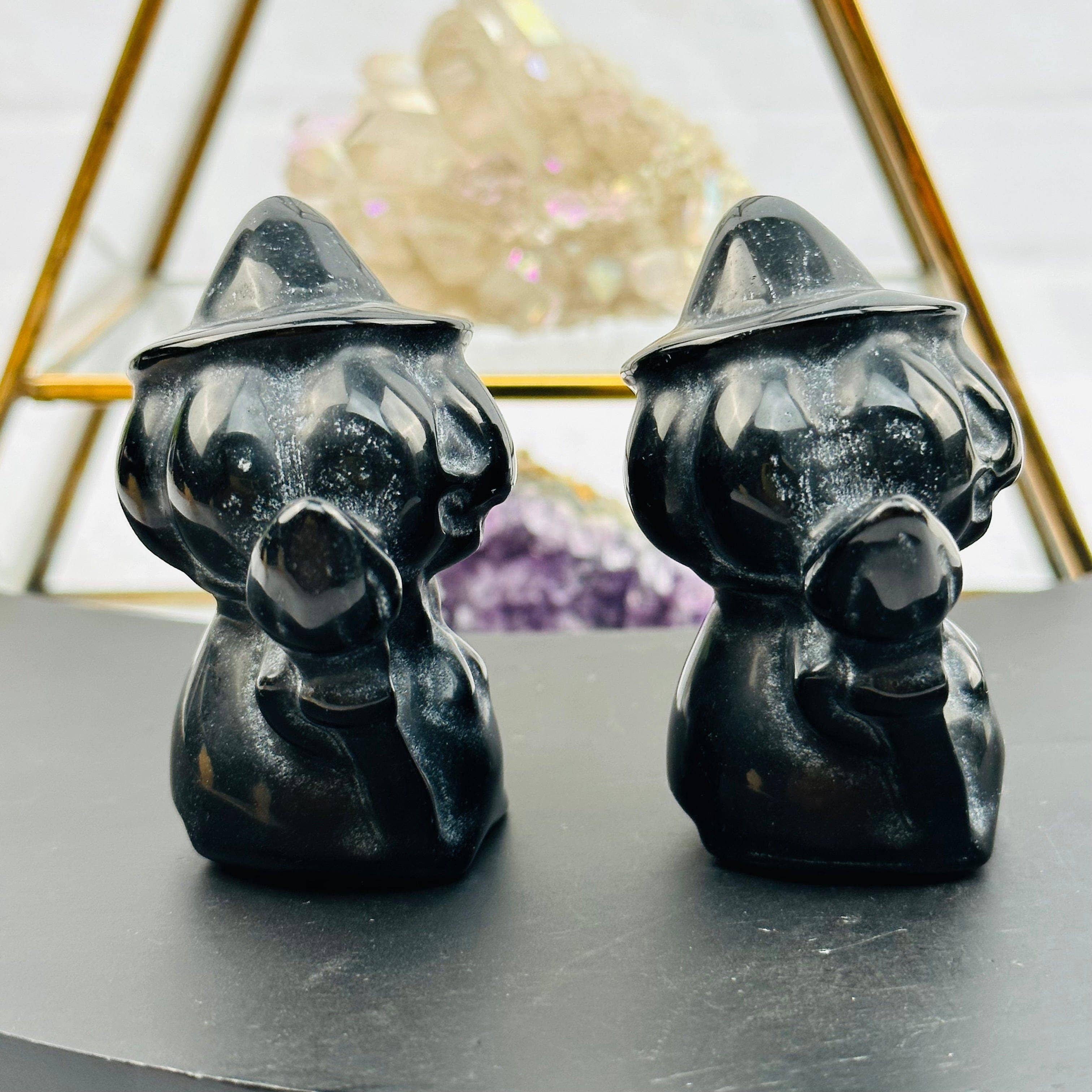 Rock Paradise - Wholesale Decorative Figurine - Crystal Carved Gemstone Pumpkin Head Witch - Halloween Decor4