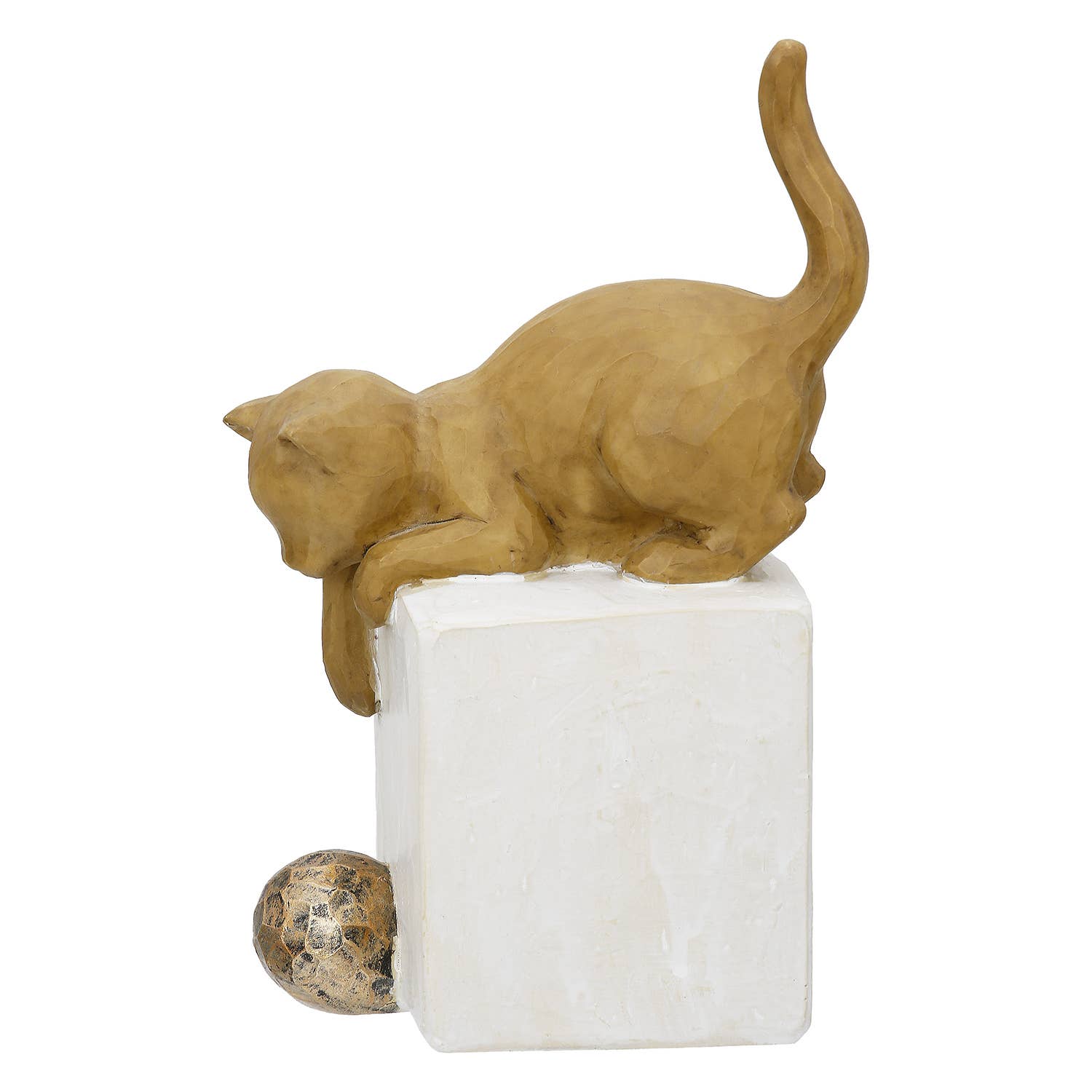 brown Charlie Cat Figure, Edgeseater H.18.5 cm for wholesale on Faire2