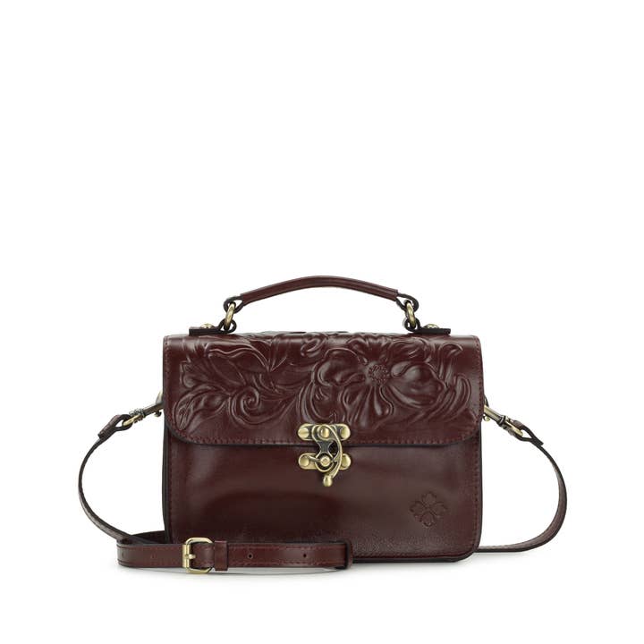 Patricia Nash Colonna Top Handle Crossbody - Classic Tooled for wholesale by Patricia Nash