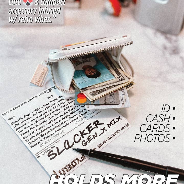 Fydelity - Wholesale Wallet - Unisex - 70299: Cassette Tape Wallet | Limited Edition | Retro Rainbow3