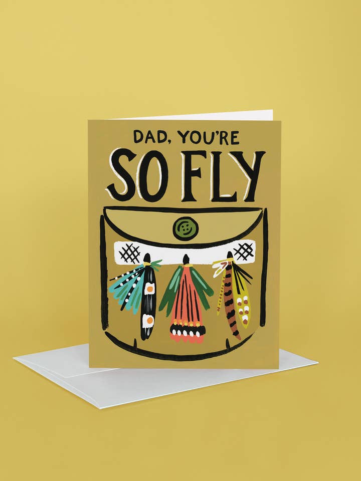 Fly Dad Greeting Card for wholesale by Idlewild Co.