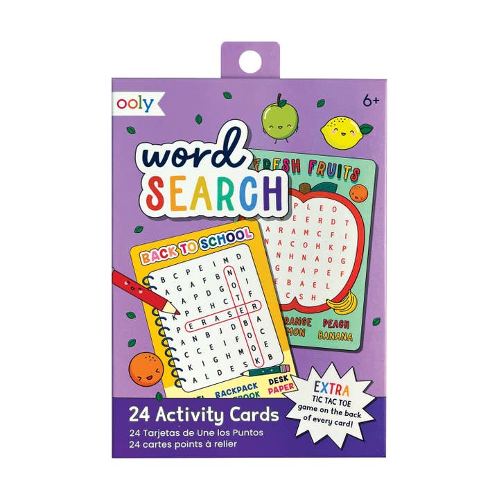 Word Search Activity Cards (Set of 24) for wholesale by OOLY