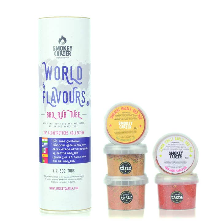 World Flavours BBQ Rub Tube
for wholesale by The Smokey Carter