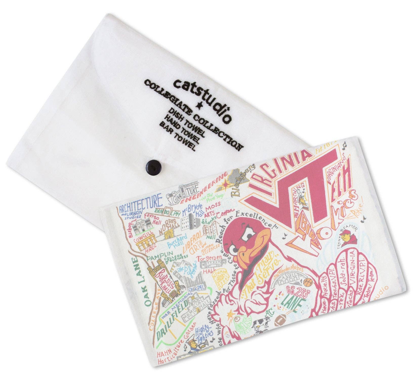 catstudio - Wholesale Tea Towel - Virginia Tech Collegiate Dish Towel1