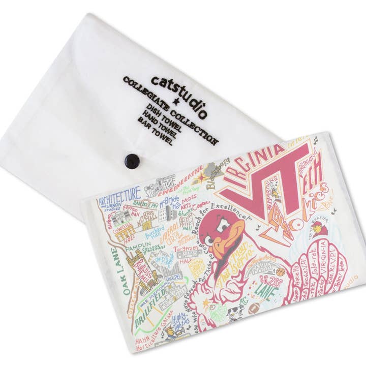 catstudio - Wholesale Tea Towel - Virginia Tech Collegiate Dish Towel1