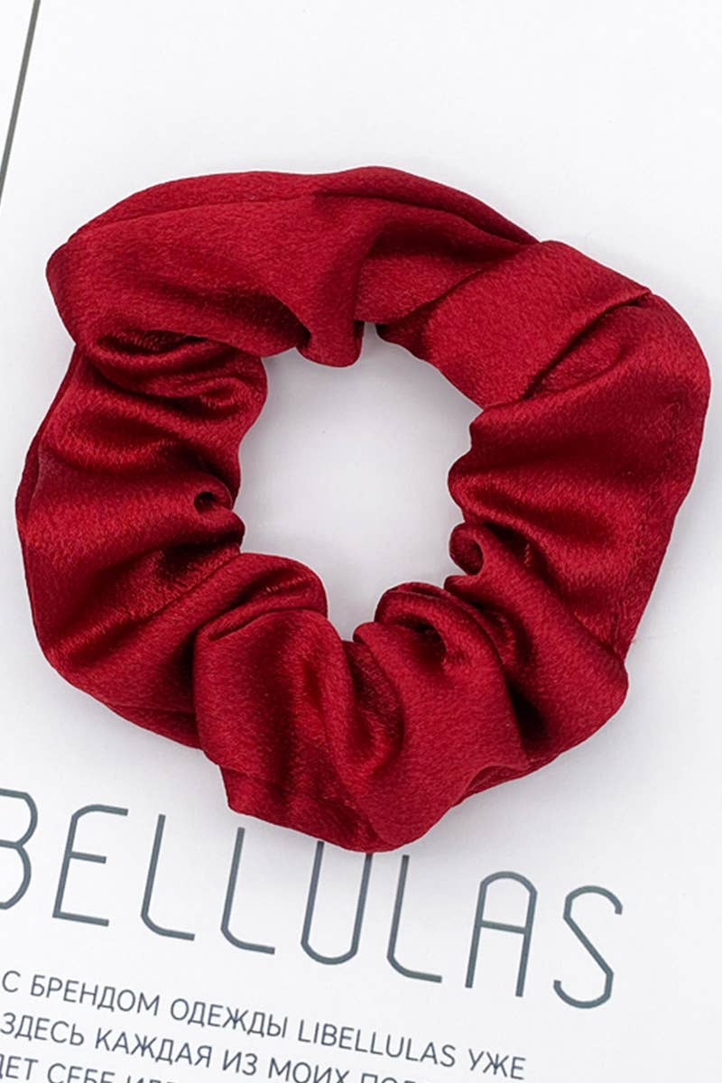 ACCITY - Wholesale Scrunchie - Women's - MINIMALIST SOLID COLOR SCRUNCHIE_CWAHA017714